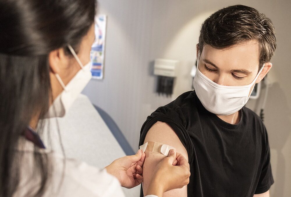 COVID patient successfully given vaccine as fully treatment